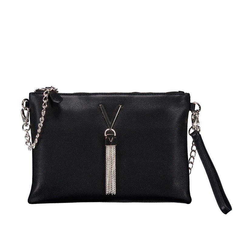 Umhängetasche Divina Nero, Farbe: schwarz, Marke: Valentino Bags, EAN: 8054942441201, Abmessungen in cm: 25.5x17.5x2, Bild 1 von 7