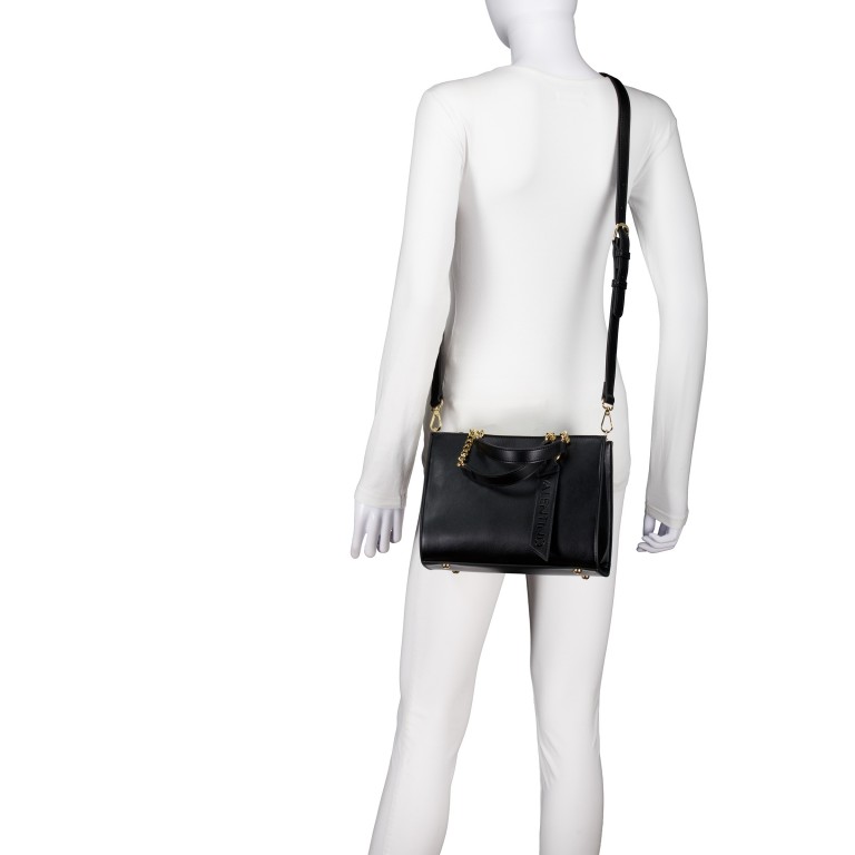 Handtasche Hira Nero, Farbe: schwarz, Marke: Valentino Bags, EAN: 8051941001399, Abmessungen in cm: 25x19x10.5, Bild 6 von 7