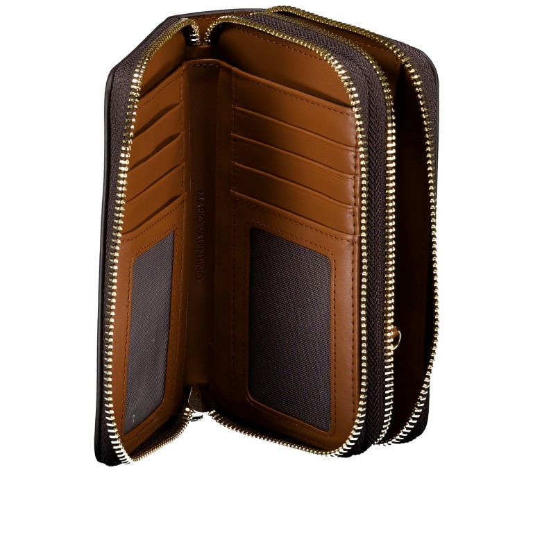 Geldbörse Regina Relove Recycle Moro Naturale, Farbe: braun, Marke: Valentino Bags, EAN: 8054942910356, Abmessungen in cm: 15x9.5x4, Bild 4 von 5