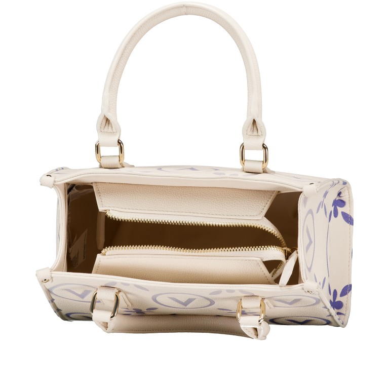 Handtasche Samba Print Relove Recycle Ecru Bluette, Farbe: blau/petrol, Marke: Valentino Bags, EAN: 8051941001818, Abmessungen in cm: 25x19.5x12.5, Bild 7 von 7