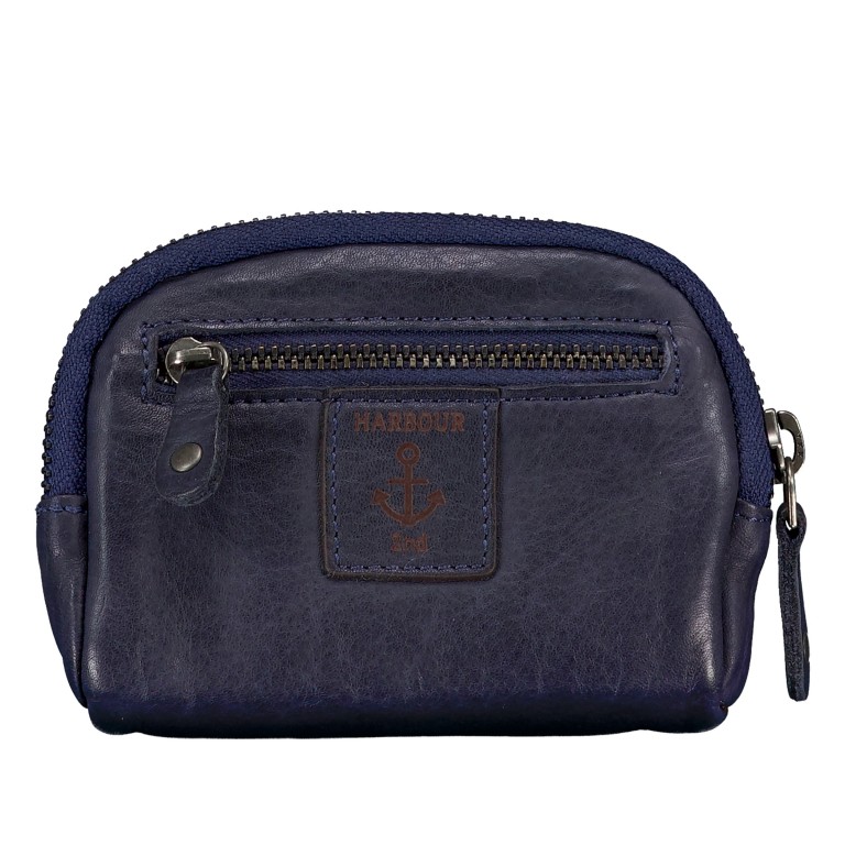 Schlüsseletui Anchor-Love Imke SL-13255 mit Kartenfächern Midnight Navy, Farbe: blau/petrol, Marke: Harbour 2nd, EAN: 4046478064690, Abmessungen in cm: 12x9x2, Bild 3 von 4