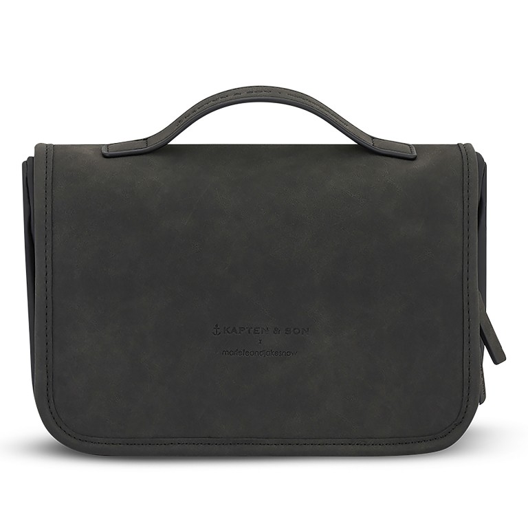 Kulturbeutel Bali Washbag zum Aufhängen All Black, Farbe: schwarz, Marke: Kapten & Son, EAN: 4251145245009, Abmessungen in cm: 23x17x11.5, Bild 1 von 7