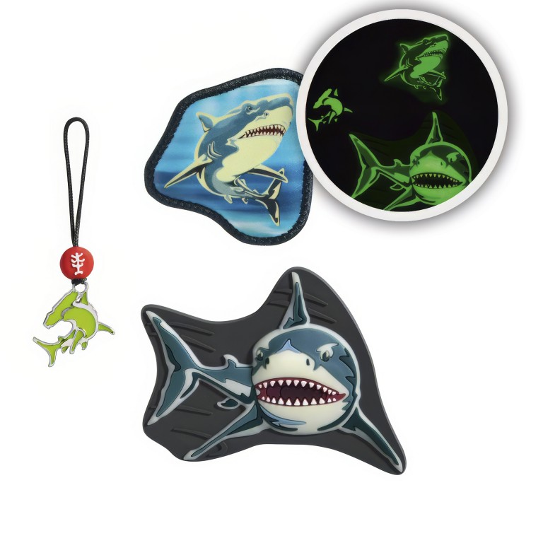 Sticker / Anhänger für Schulranzen Magic Mags Shark Dexter, Farbe: grau, Marke: Step by Step, EAN: 4047443525826, Bild 2 von 4
