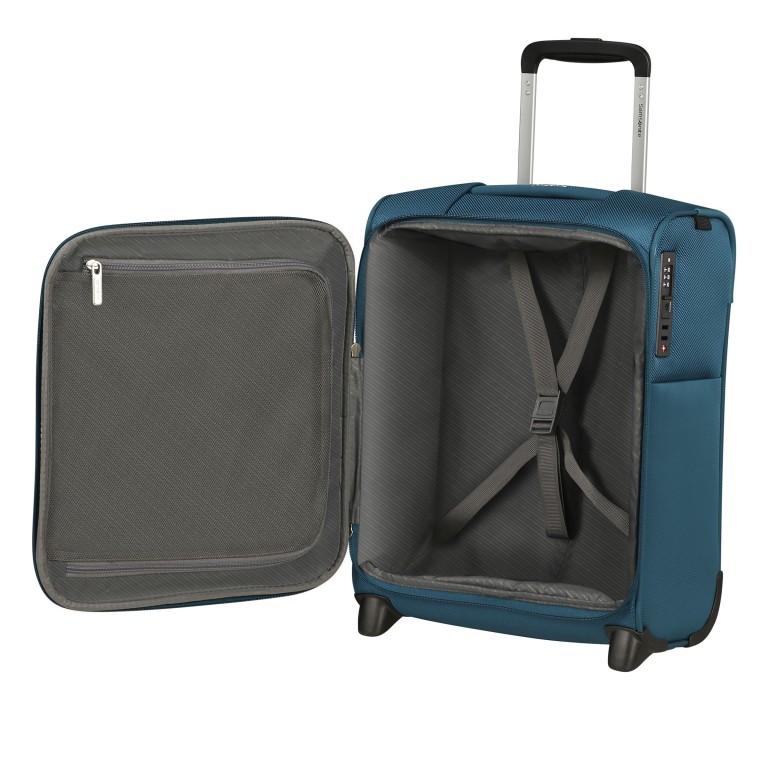 Koffer Base-Breeze Upright 45 Underseater Petrol Blue, Farbe: blau/petrol, Marke: Samsonite, EAN: 5400520322807, Abmessungen in cm: 36x45x20, Bild 8 von 11