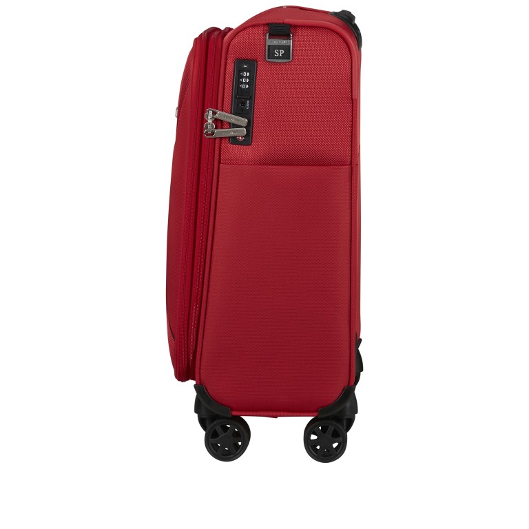 Koffer Base-Breeze Spinner 55 expandable Red, Farbe: rot/weinrot, Marke: Samsonite, EAN: 5400520322852, Abmessungen in cm: 40x55x23, Bild 3 von 16