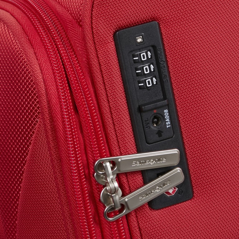Koffer Base-Breeze Spinner 55 expandable Red, Farbe: rot/weinrot, Marke: Samsonite, EAN: 5400520322852, Abmessungen in cm: 40x55x23, Bild 12 von 16