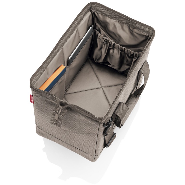 Reisetasche Allrounder M HELLBRAUN/Herringbone Mokka, Farbe: braun, Marke: Reisenthel, EAN: 4012013744433, Abmessungen in cm: 40x33.5x24, Bild 2 von 2