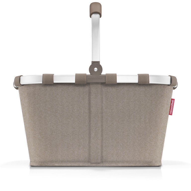 Einkaufskorb Carrybag HELLBRAUN/Herringbone Mokka, Farbe: braun, Marke: Reisenthel, EAN: 4012013744105, Abmessungen in cm: 48x29x28, Bild 2 von 5