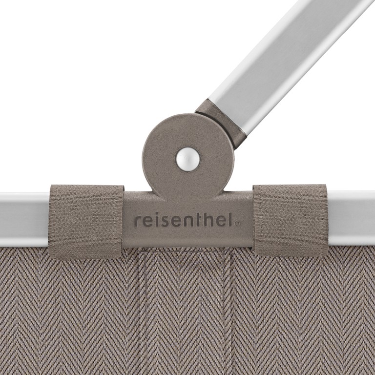 Einkaufskorb Carrybag HELLBRAUN/Herringbone Mokka, Farbe: braun, Marke: Reisenthel, EAN: 4012013744105, Abmessungen in cm: 48x29x28, Bild 5 von 5