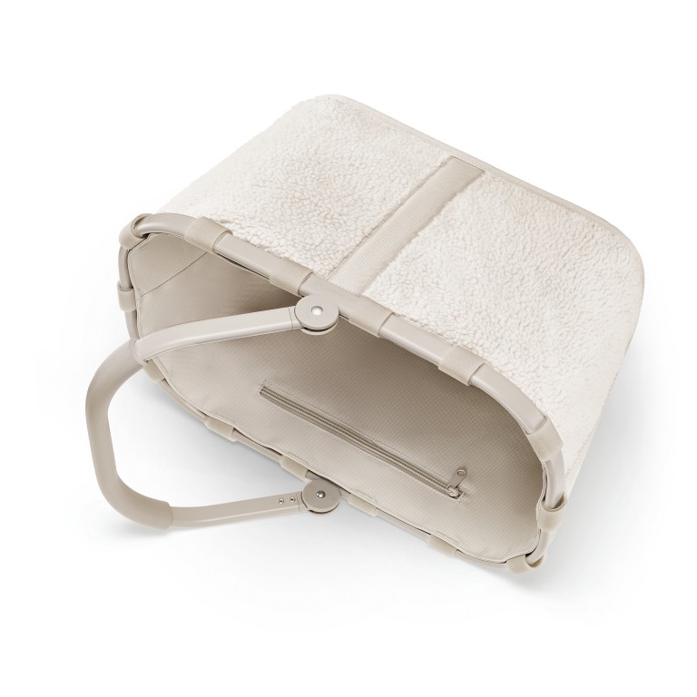 Einkaufskorb Carrybag Teddy Sand, Farbe: beige, Marke: Reisenthel, EAN: 4012013744075, Abmessungen in cm: 48x29x28, Bild 4 von 6