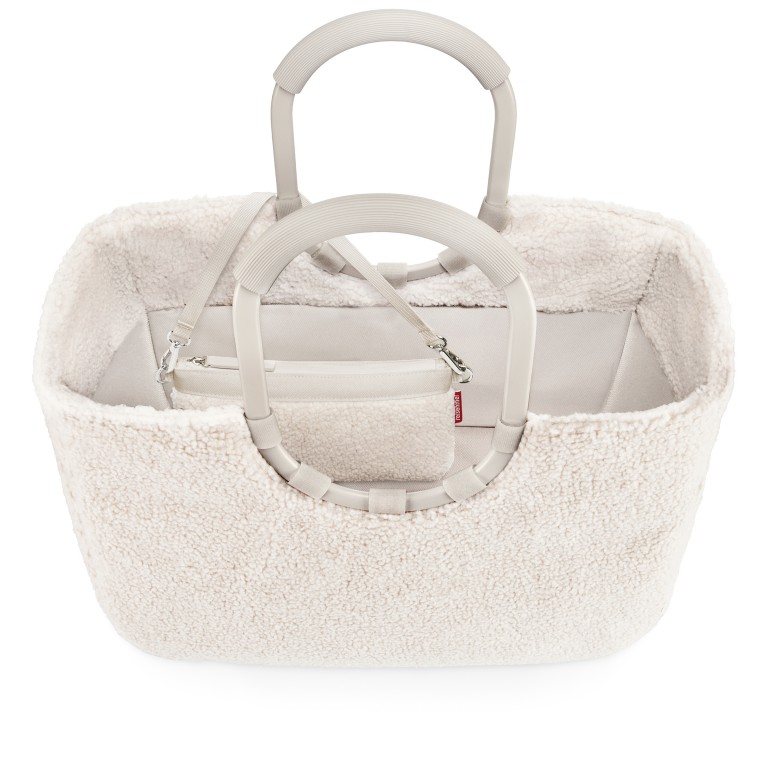 Tasche Loopshopper L Teddy Sand, Farbe: beige, Marke: Reisenthel, EAN: 4012013744549, Abmessungen in cm: 46x34.5x8, Bild 6 von 8