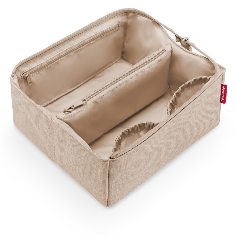 Kulturbeutel Foldcase Twist Coffee, Farbe: beige, Marke: Reisenthel, EAN: 4012013744389, Abmessungen in cm: 23x11x11, Bild 3 von 3
