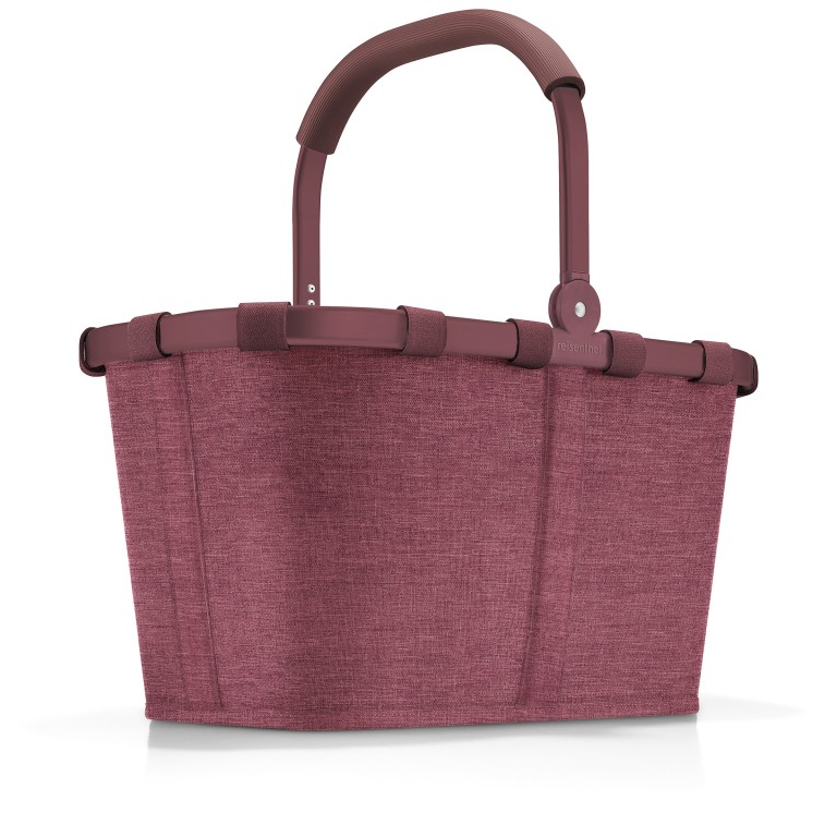 Einkaufskorb Carrybag Frame WEINROT/Twist Maroon, Farbe: rot/weinrot, Marke: Reisenthel, EAN: 4012013744082, Abmessungen in cm: 48x29x28, Bild 1 von 6