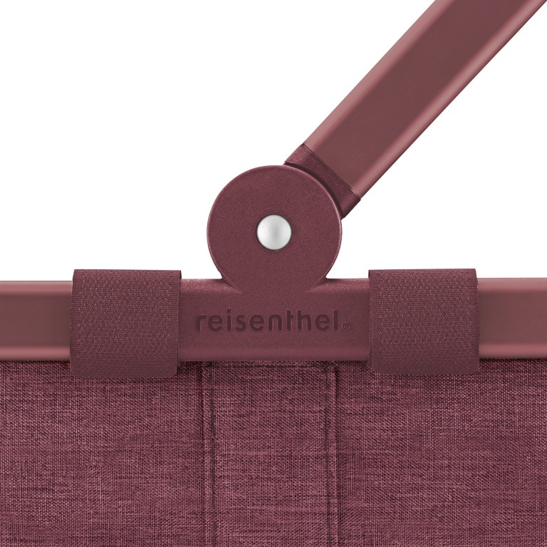 Einkaufskorb Carrybag Frame WEINROT/Twist Maroon, Farbe: rot/weinrot, Marke: Reisenthel, EAN: 4012013744082, Abmessungen in cm: 48x29x28, Bild 6 von 6
