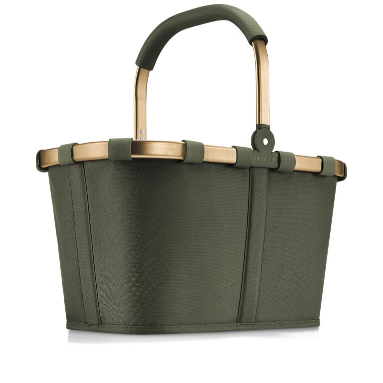 Einkaufskorb Carrybag Frame Gold Forest, Farbe: grün/oliv, Marke: Reisenthel, EAN: 4012013740411, Abmessungen in cm: 48x29x28, Bild 1 von 7