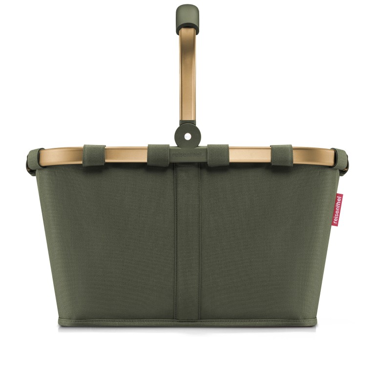 Einkaufskorb Carrybag Frame Gold Forest, Farbe: grün/oliv, Marke: Reisenthel, EAN: 4012013740411, Abmessungen in cm: 48x29x28, Bild 2 von 7