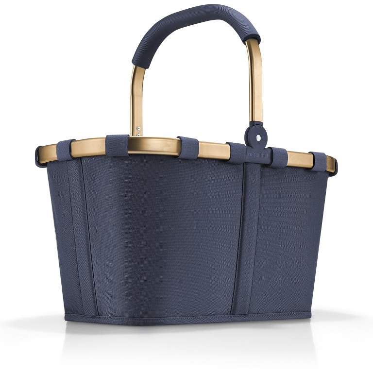 Einkaufskorb Carrybag Frame Gold Midnight, Farbe: blau/petrol, Marke: Reisenthel, EAN: 4012013745010, Abmessungen in cm: 48x29x28, Bild 1 von 5