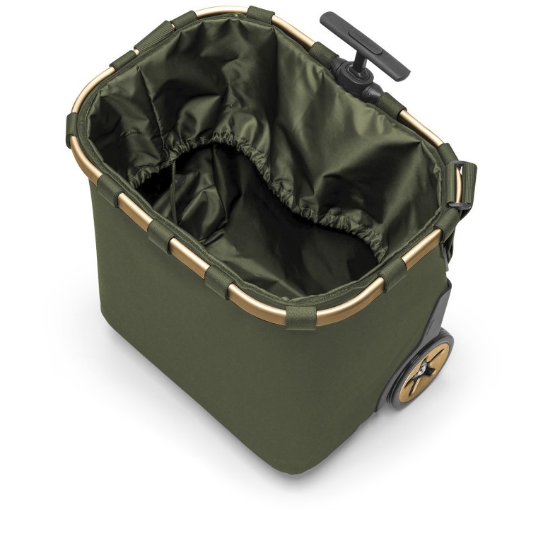 Einkaufsroller Carrycruiser Frame Gold Forest, Farbe: grün/oliv, Marke: Reisenthel, EAN: 4012013744990, Abmessungen in cm: 42x47.5x32, Bild 5 von 6
