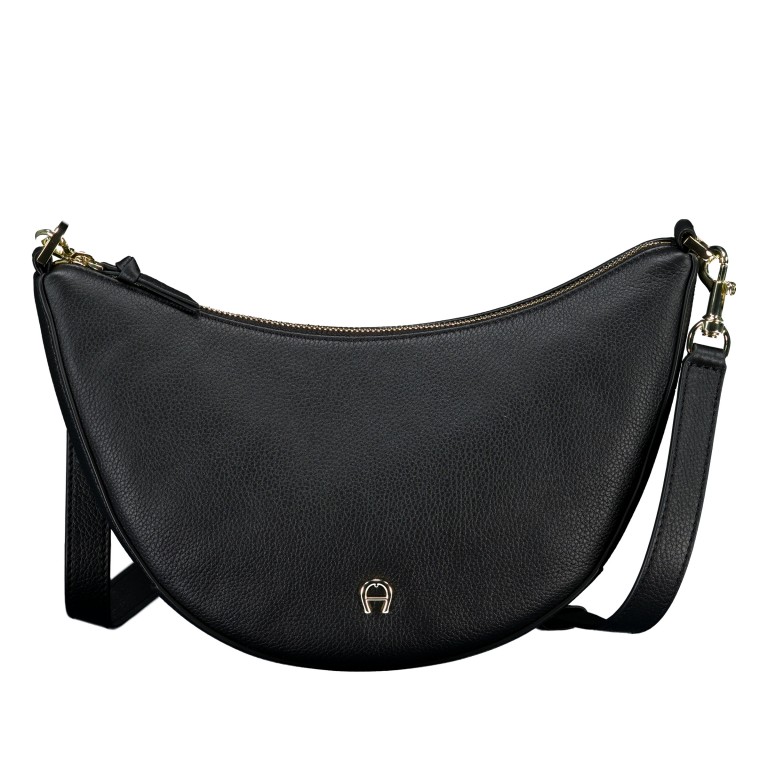 Umhängetasche Zita S Black, Farbe: schwarz, Marke: AIGNER, Abmessungen in cm: 30x20x6.5, Bild 1 von 6