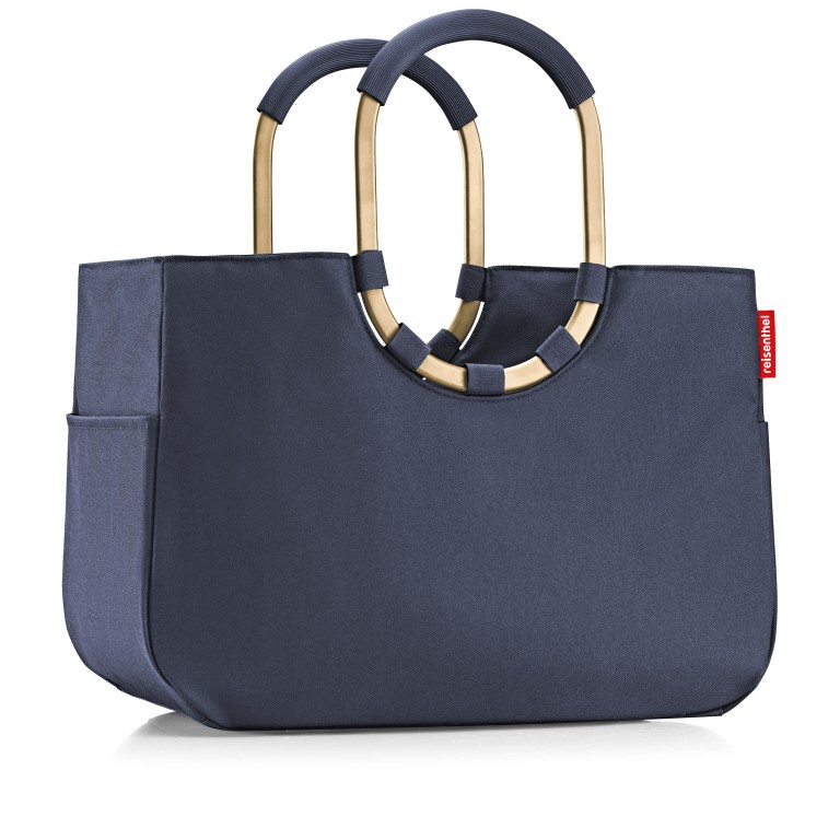 Tasche Loopshopper L Frame Gold Midnight, Farbe: blau/petrol, Marke: Reisenthel, EAN: 4012013745027, Abmessungen in cm: 46x34.5x25, Bild 2 von 5