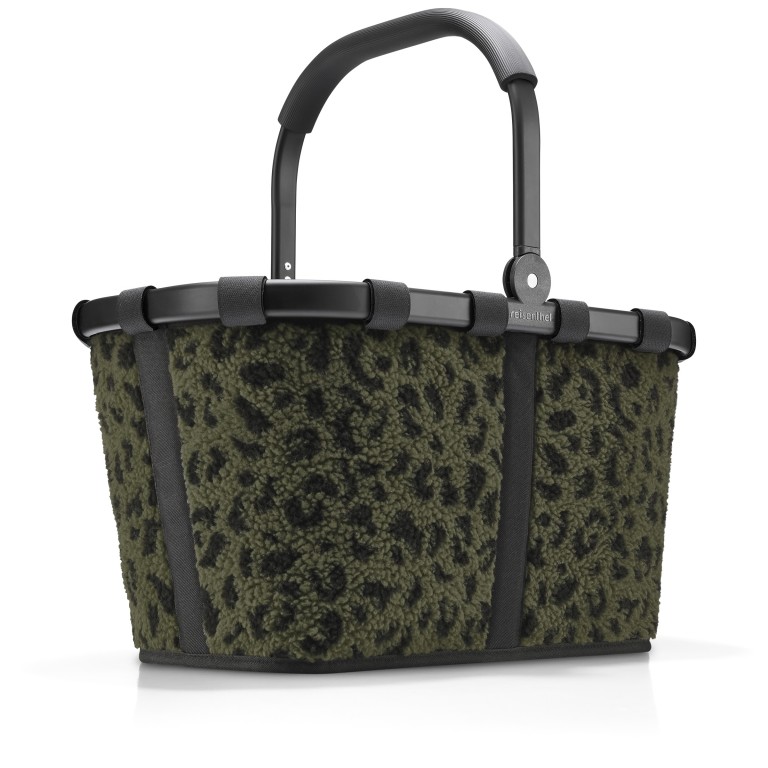 Einkaufskorb Carrybag Teddy Leo Olive, Farbe: grün/oliv, Marke: Reisenthel, EAN: 4012013745423, Abmessungen in cm: 48x29x28, Bild 1 von 7