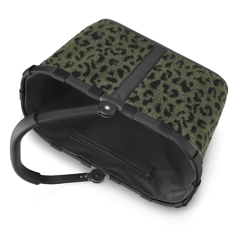 Einkaufskorb Carrybag Teddy Leo Olive, Farbe: grün/oliv, Marke: Reisenthel, EAN: 4012013745423, Abmessungen in cm: 48x29x28, Bild 6 von 7