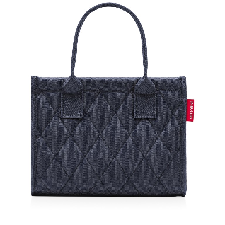 Handtasche Daily Shopper XS Rhombus Midnight Gold, Farbe: blau/petrol, Marke: Reisenthel, EAN: 4012013744938, Abmessungen in cm: 27x11x14, Bild 2 von 6
