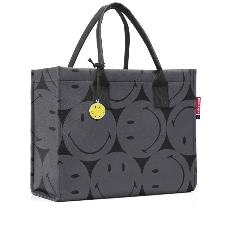 Tasche Daily Shopper Smiley Grey, Farbe: grau, Marke: Reisenthel, EAN: 4012013745478, Abmessungen in cm: 42x35x17, Bild 2 von 3