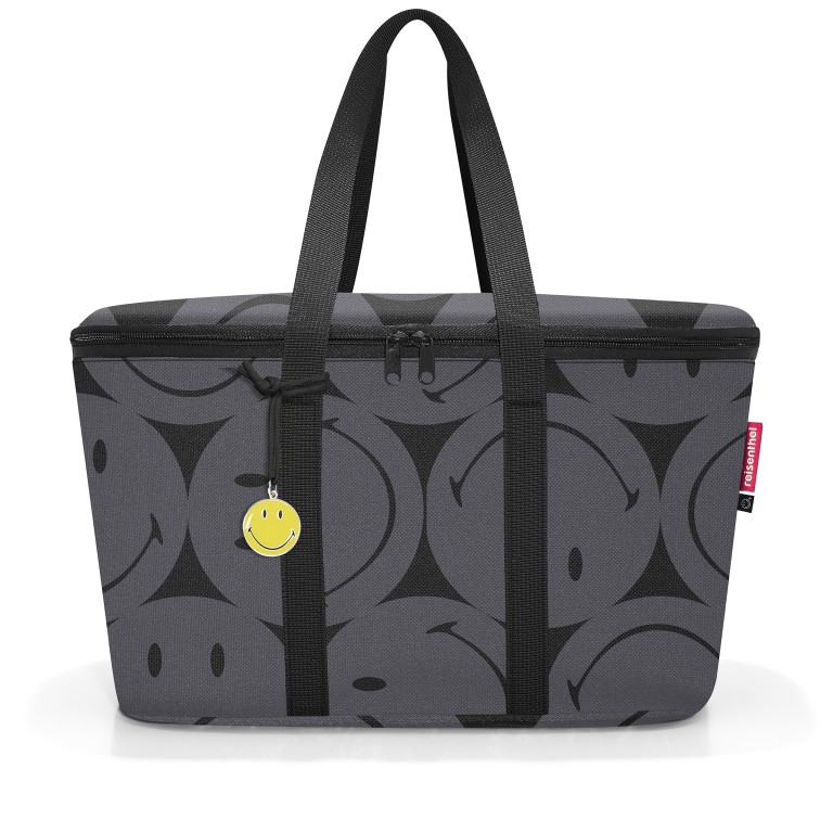 Kühltasche Coolerbag Smiley Smiley Grey, Farbe: grau, Marke: Reisenthel, EAN: 4012013745607, Abmessungen in cm: 44.5x24.5x25, Bild 2 von 3