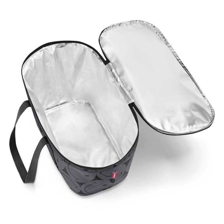 Kühltasche Coolerbag Smiley Smiley Grey, Farbe: grau, Marke: Reisenthel, EAN: 4012013745607, Abmessungen in cm: 44.5x24.5x25, Bild 3 von 3