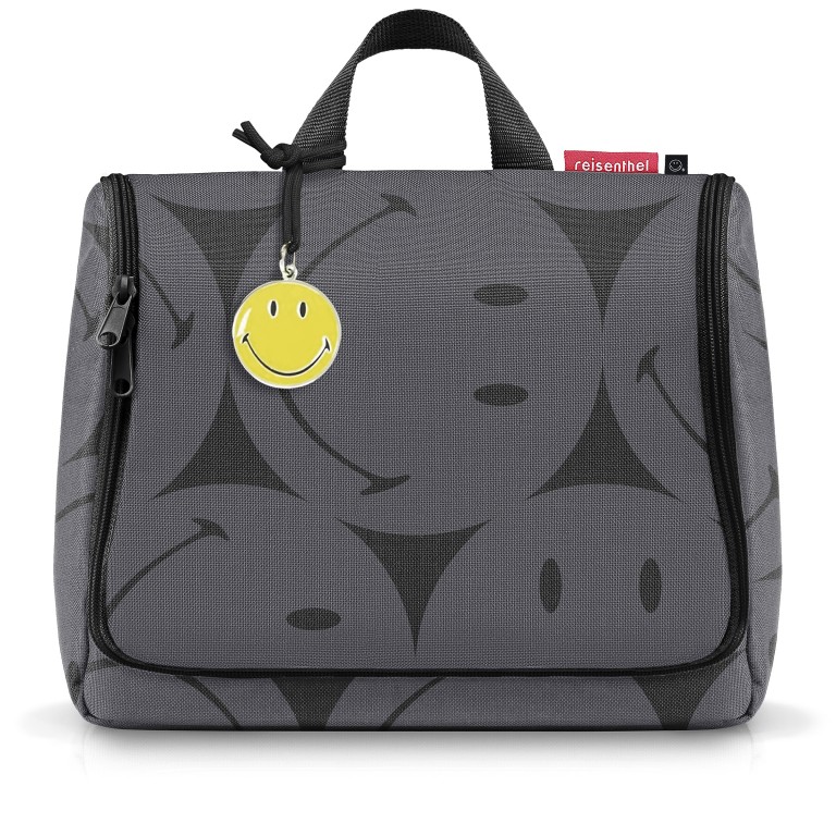 Kulturbeutel Toiletbag XL Smiley Grey, Farbe: grau, Marke: Reisenthel, EAN: 4012013745621, Abmessungen in cm: 28x23x10, Bild 2 von 3