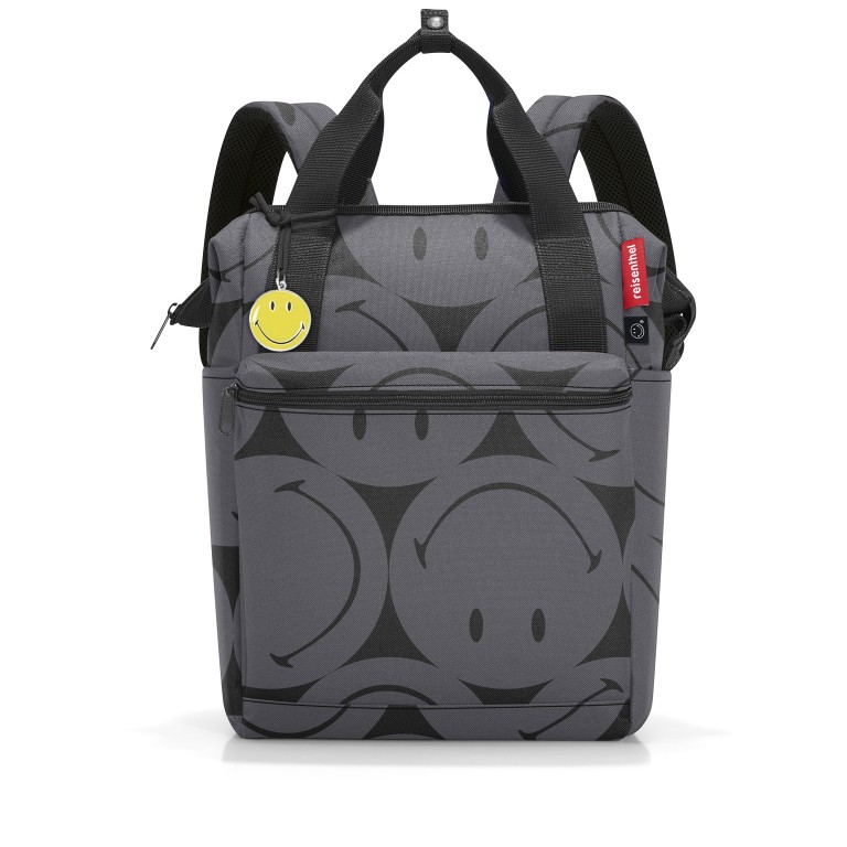 Rucksack Allrounder R Smiley Grey, Farbe: grau, Marke: Reisenthel, EAN: 4012013745492, Abmessungen in cm: 31x39x17, Bild 1 von 3