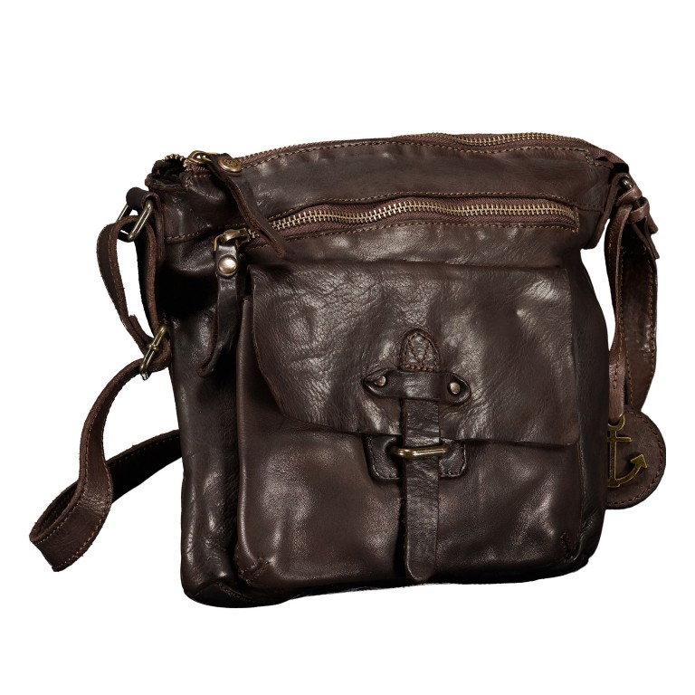 Umhängetasche Urban-Poets Hayden UP-13116 Chocolate Brown, Farbe: braun, Marke: Harbour 2nd, EAN: 4046478089655, Abmessungen in cm: 22x22x5, Bild 2 von 6