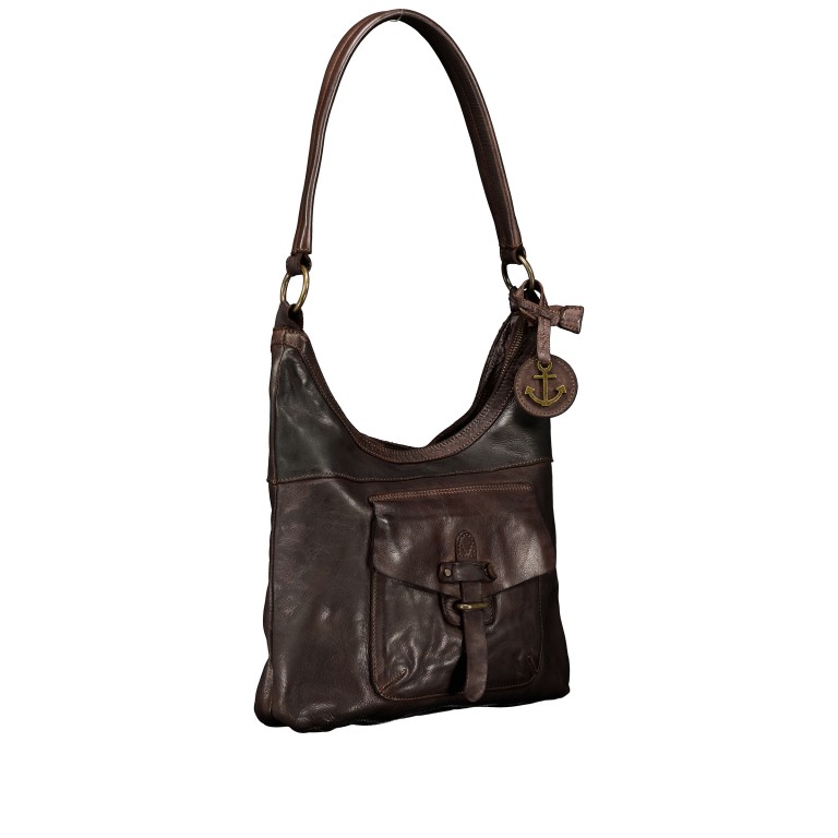 Beuteltasche Urban-Poets Cameron UP-13121 Chocolate Brown, Farbe: braun, Marke: Harbour 2nd, EAN: 4046478089693, Abmessungen in cm: 27x31.5x7.5, Bild 2 von 7