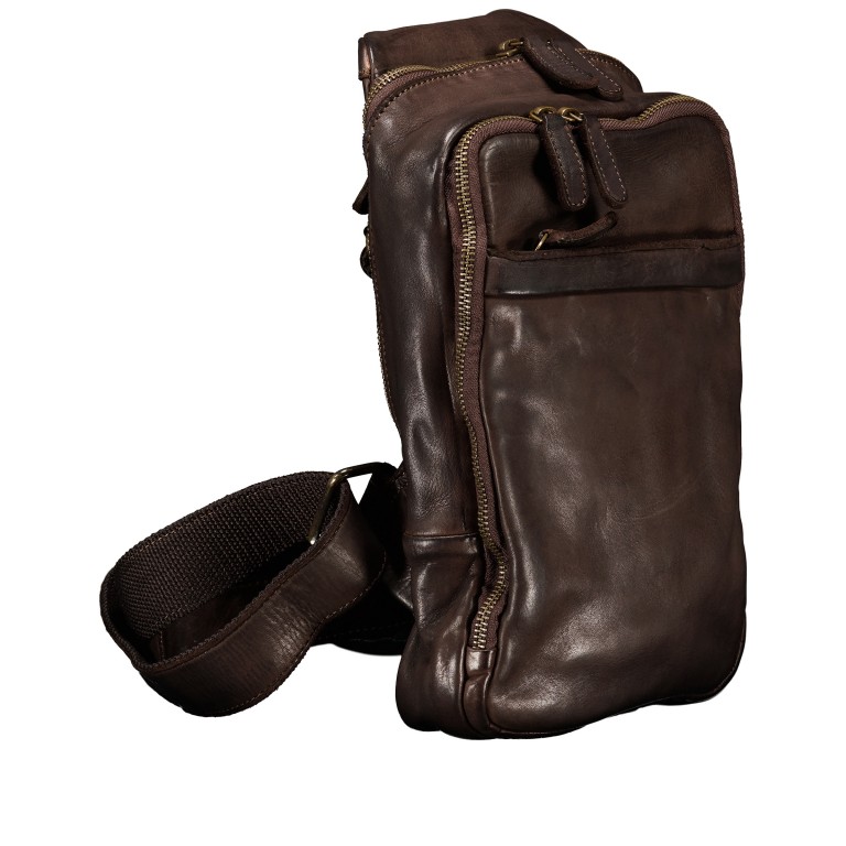 Umhängetasche Urban-Poets Phoenix UP-13126 Chocolate Brown, Farbe: braun, Marke: Harbour 2nd, EAN: 4046478089723, Abmessungen in cm: 15.5x28x8, Bild 2 von 5