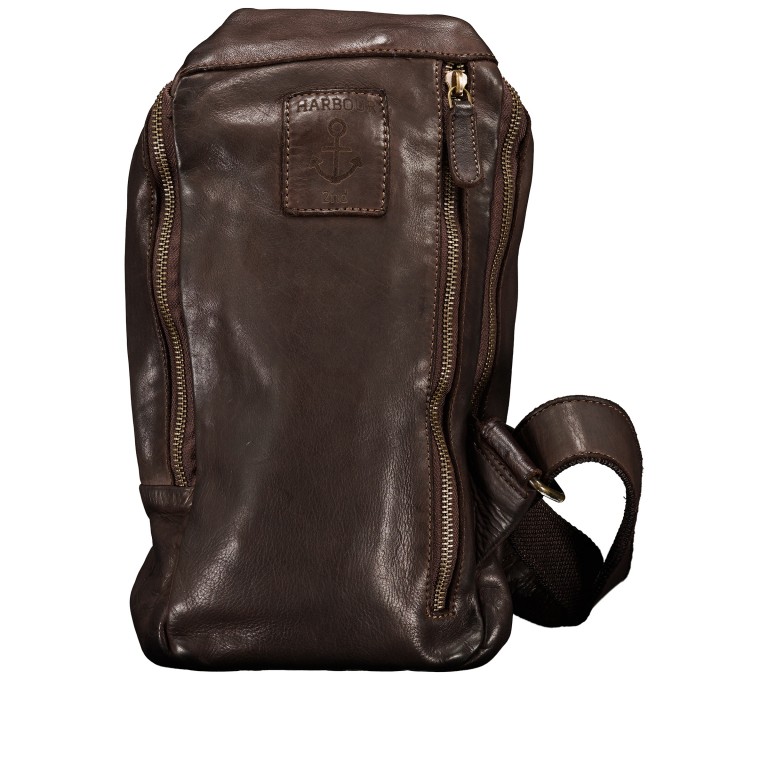 Umhängetasche Urban-Poets Phoenix UP-13126 Chocolate Brown, Farbe: braun, Marke: Harbour 2nd, EAN: 4046478089723, Abmessungen in cm: 15.5x28x8, Bild 3 von 5