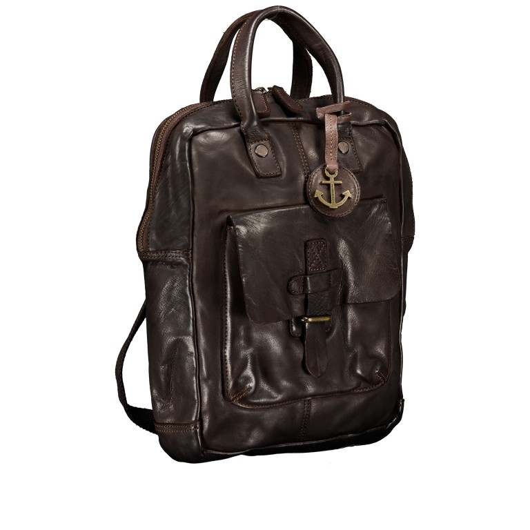 Rucksack Urban-Poets Quinn UP-13130 Chocolate Brown, Farbe: braun, Marke: Harbour 2nd, EAN: 4046478089754, Abmessungen in cm: 22.5x29.5x8.5, Bild 2 von 8