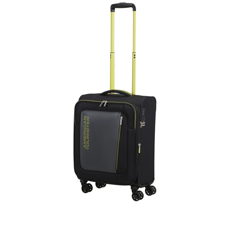 Koffer Aktivus Spinner S erweiterbar Black Lime, Farbe: schwarz, Marke: American Tourister, EAN: 5400520344090, Abmessungen in cm: 40x55x22, Bild 7 von 13