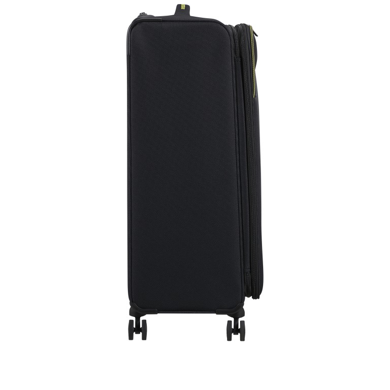 Koffer Aktivus Spinner L erweiterbar Black Lime, Farbe: schwarz, Marke: American Tourister, EAN: 5400520345271, Abmessungen in cm: 49x79x32, Bild 6 von 12