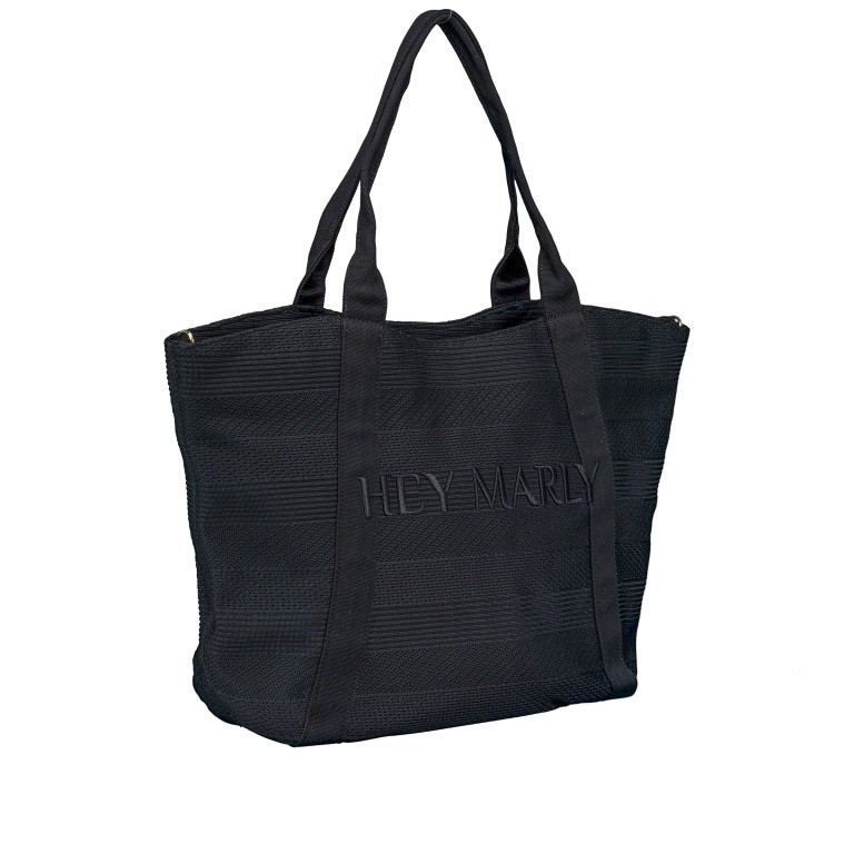 Shopper Summer Wonder L Black, Farbe: schwarz, Marke: Hey Marly, EAN: 4262484656012, Abmessungen in cm: 56x37x14, Bild 2 von 5