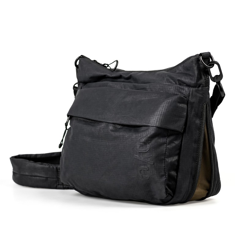 Umhängetasche Japan Re-Lite Nanuki erweiterbar Black, Farbe: schwarz, Marke: Aunts & Uncles, EAN: 4255717212529, Abmessungen in cm: 28x21x9.5, Bild 2 von 7