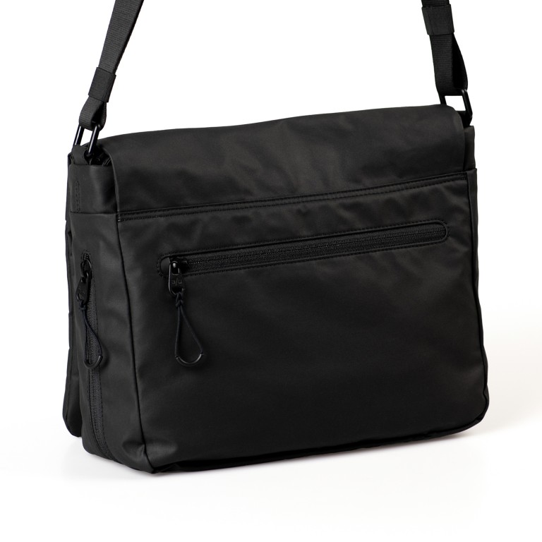 Umhängetasche Japan Re-Lite Aoki erweiterbar Black, Farbe: schwarz, Marke: Aunts & Uncles, EAN: 4255717212802, Abmessungen in cm: 28x23x8, Bild 3 von 8