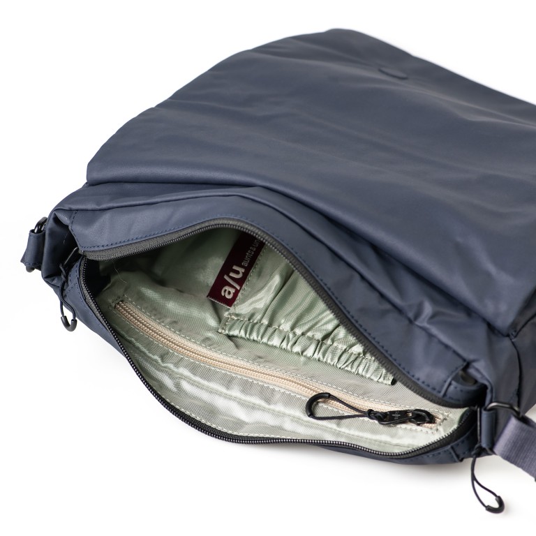 Umhängetasche Japan Re-Lite Aoki erweiterbar Outer Space, Farbe: blau/petrol, Marke: Aunts & Uncles, EAN: 4255717212857, Abmessungen in cm: 28x23x8, Bild 6 von 8