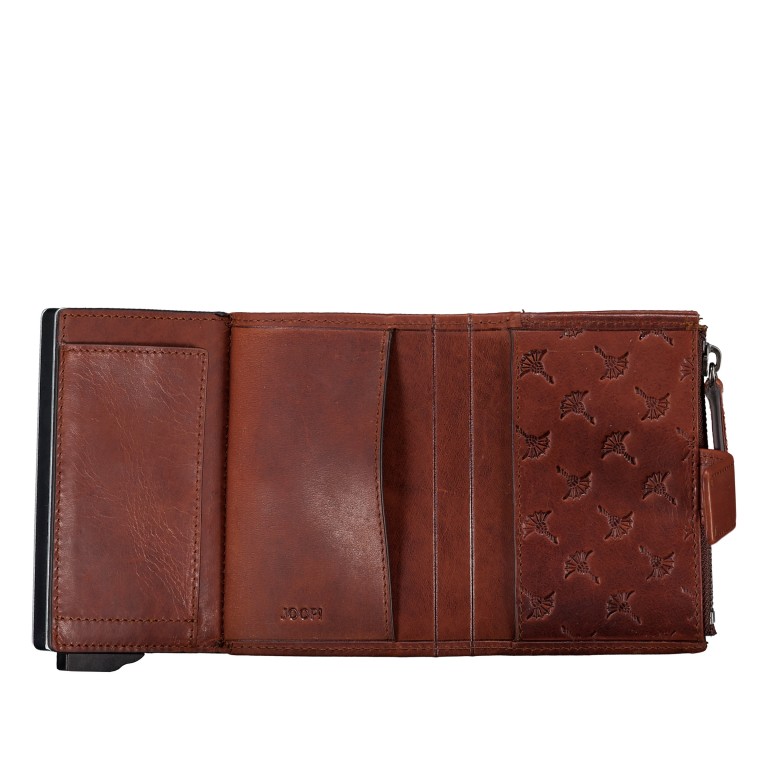 Geldbörse Cerratano E-Cage C-Four mit RFID-Schutz Cognac, Farbe: cognac, Marke: Joop!, EAN: 4048835283621, Abmessungen in cm: 7x10.5x2.5, Bild 5 von 5