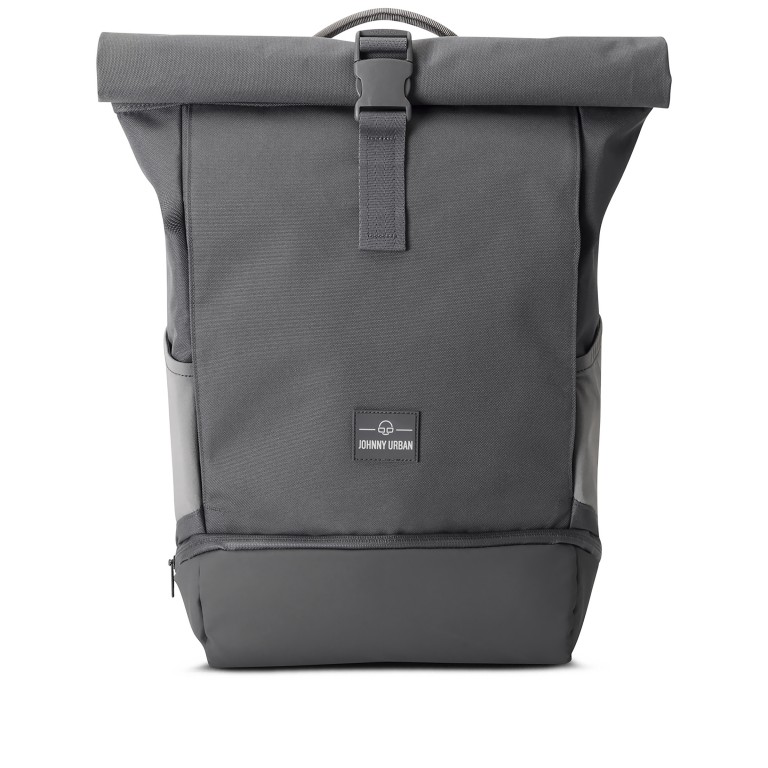 Rucksack Eco Series Allen Medium erweiterbar Dunkelgrau, Farbe: grau, Marke: Johnny Urban, EAN: 4260641582730, Abmessungen in cm: 28.5x40.5x13, Bild 1 von 8