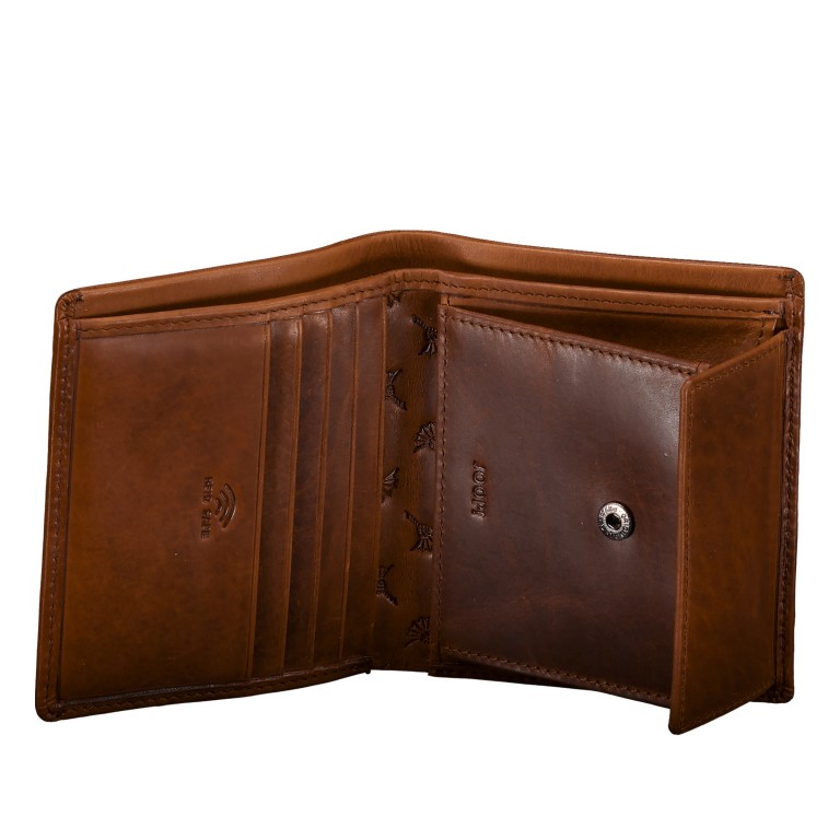 Geldbörse Cerratano Daphnis SV6 Cognac, Farbe: cognac, Marke: Joop!, EAN: 4048835283546, Abmessungen in cm: 9.5x10.5x2, Bild 4 von 4