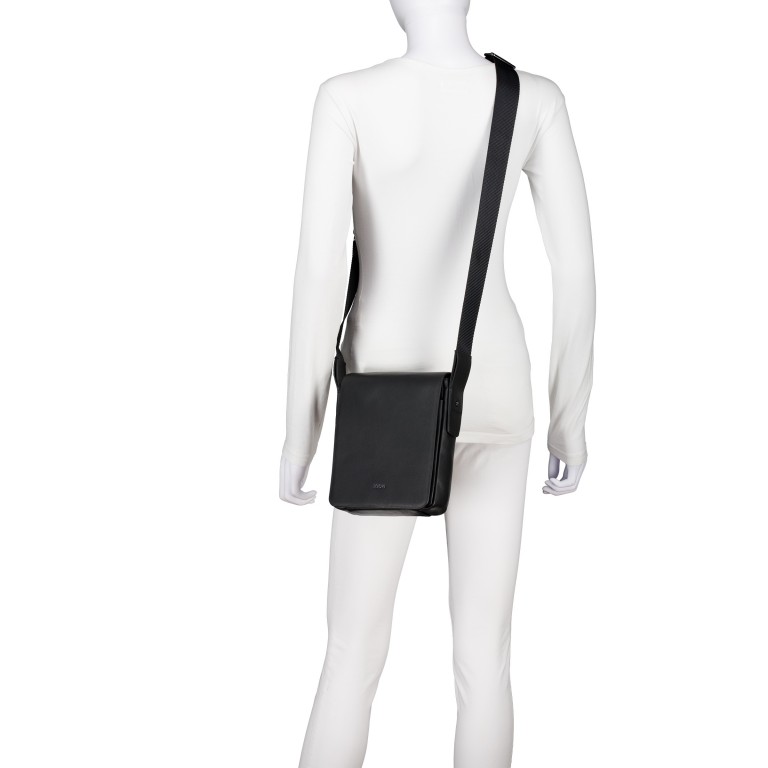 Umhängetasche Orvieto Paris XSVF Black, Farbe: schwarz, Marke: Joop!, EAN: 4048835274971, Abmessungen in cm: 18.5x24.5x5, Bild 5 von 6