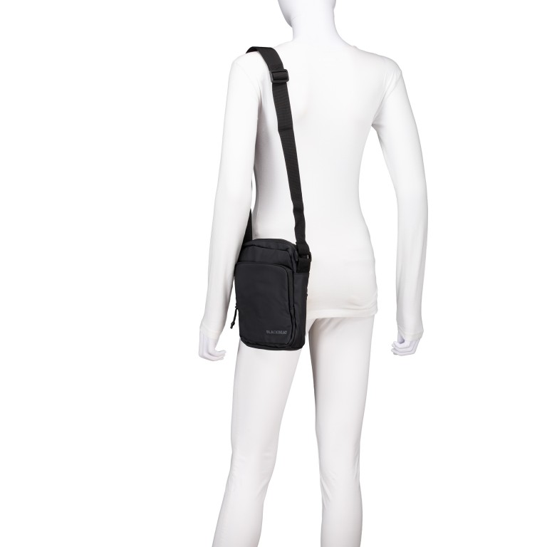 Umhängetasche Black, Farbe: schwarz, Marke: Blackbeat, EAN: 4066727007223, Abmessungen in cm: 19x24x7, Bild 4 von 6