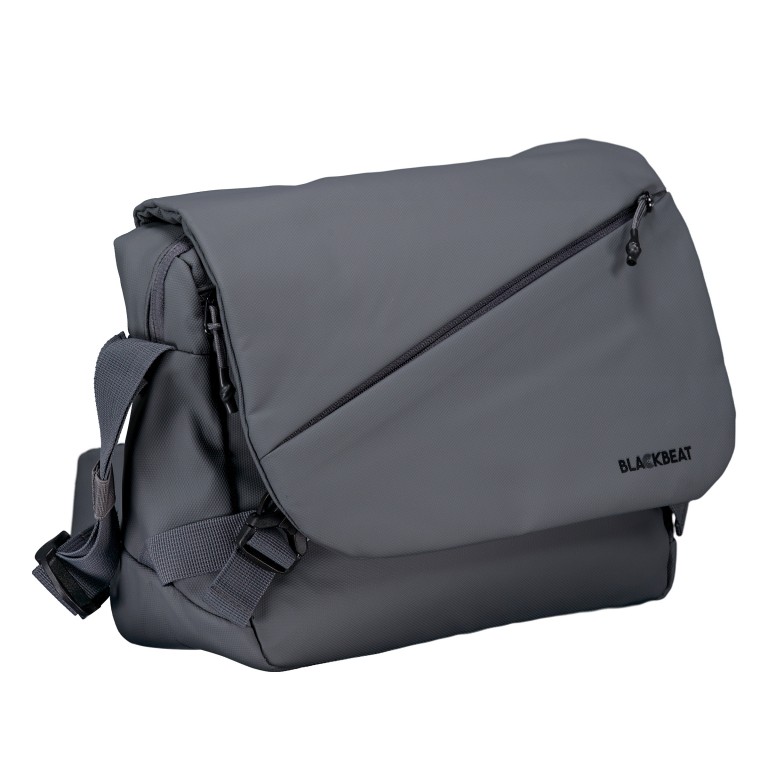 Umhängetasche BBCT17-M-B Dark Grey, Farbe: grau, Marke: Blackbeat, EAN: 4066727007278, Abmessungen in cm: 34x27x8, Bild 2 von 6