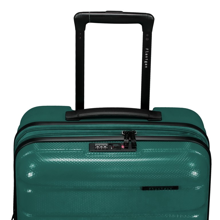 Koffer FLA13 erweiterbar Größe S Transformative Teal, Farbe: blau/petrol, Marke: Flanigan, EAN: 4066727007292, Abmessungen in cm: 40x53x22, Bild 8 von 9